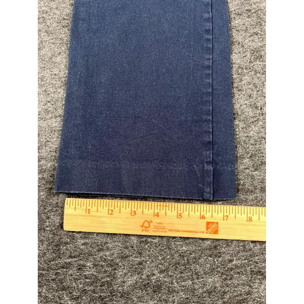 Old Navy Pants Women 4 Navy Blue High Rise Secret Smooth Pockets Pixie Flare Leg